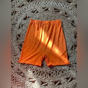 🍊 Neon Orange Biker Shorts